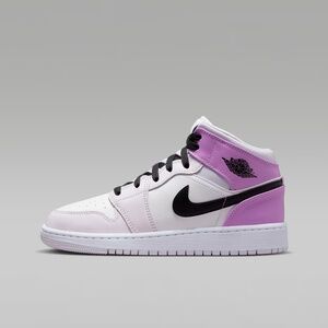 Air Jordan 1 Mid Older Kids' Shoes Grape Color